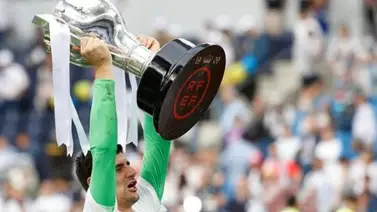 Thibaut Courtois se acuerda del Clásico contra el Barcelona tras ser campeón con el Real Madrid Thibaut Courtois se acuerda del Clásico contra el Barcelona tras ser campeón con el Real Madrid