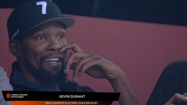 Kevin Durant denomina como "el apocalipsis" a partido de la Euroliga, mientras lo abuchean