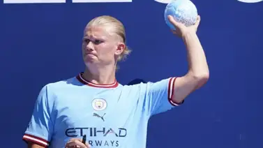 El primero de Erling Haaland con el City: el noruego exhibe su pegada contra el Bayern (+video) El primero de Erling Haaland con el City: el noruego exhibe su pegada contra el Bayern (+video)
