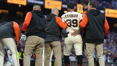 MLB: Así fue el escalofriante pelotazo que recibió Thairo Estrada en la cabeza (+Video)