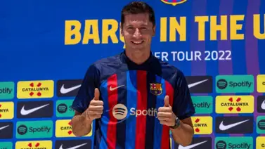 Robert Lewandowski es presentado en el Camp Nou (+video) Robert Lewandowski es presentado en el Camp Nou (+video)
