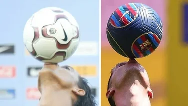 Lewandowski imita la presentación de Ronaldinho