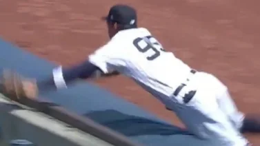 ¡ENORME! Oswaldo Cabrera pone de pie al Yankee Stadium con espectacular atrapada (+Video)