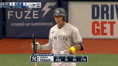 MLB: Oswald Peraza debuta con los Yankees de Nueva York (+VIDEO)