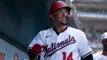 MLB: Ildemaro Vargas salta y realiza una atrapada deslumbrante (+VIDEO)