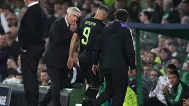 Alarma en el Real Madrid y Francia: Karim Benzema se marcha con dolor en la rodilla Alarma en el Real Madrid y Francia: Karim Benzema se marcha con dolor en la rodilla