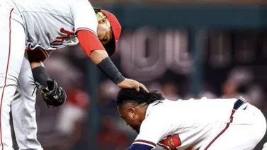 MLB: Ozzie Albies sufre lesión y provoca un duro golpe para Bravos (+VIDEO)