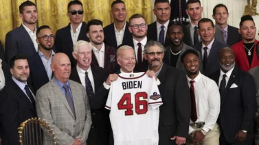 MLB: Bravos es recibido con los brazos abiertos en la Casa Blanca (+FOTO)