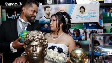 ¡Insólito! Se realiza la primera boda en la iglesia de Diego Armando Maradona (+Video)