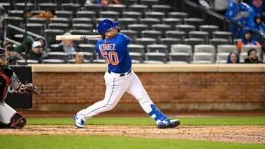 MLB: El prospecto Francisco Álvarez conecta su primer jonrón en Grandes Ligas (+Video)