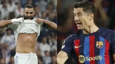 Duelo de delanteros en el Clásico Real Madrid-Barcelona: Benzema vs Lewandowski Duelo de delanteros en el Clásico Real Madrid-Barcelona: Benzema vs Lewandowski