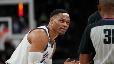 NBA: Así fue el duro golpe que sufrió Russell Westbrook en su rostro (+VIDEO)