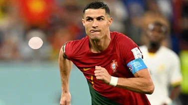 Cristiano Ronaldo reacciona tras la clasificación de Portugal en el Mundial de Qatar