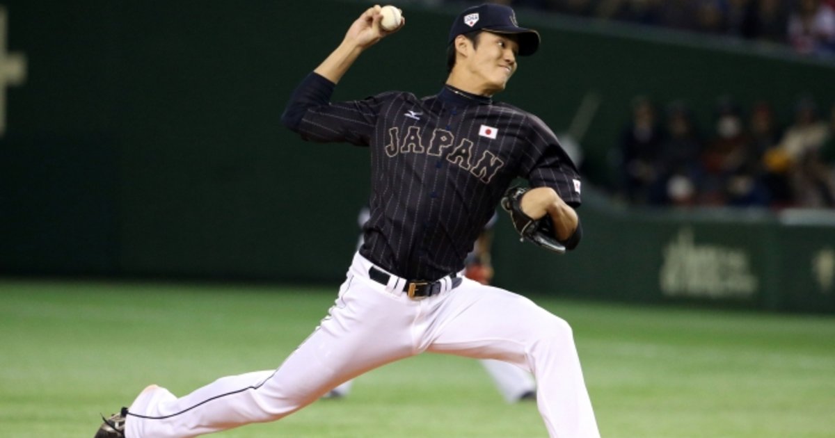 JPN@MLB: Fujinami strikes out five for Samurai Japan 