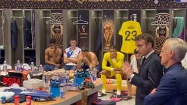 Qatar 2022: Así consoló Emmanuel Macron a Francia en el vestuario (+Video)