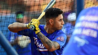 LVBP: Bryan Rocchio prepara su bate en Caracas (+Video)
