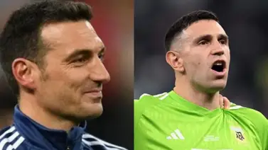 Lionel Scaloni: "El Dibu Martínez es un gran chico, tendrían que conocerlo más" Lionel Scaloni: "El Dibu Martínez es un gran chico, tendrían que conocerlo más"