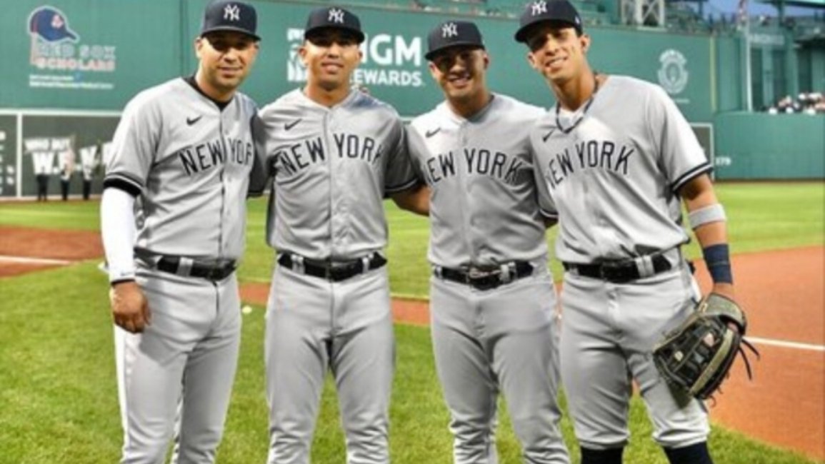 Venezolanos hacen historia en el lineup de los Yankees de New York - El  Fildeo