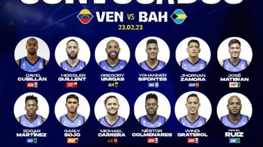 Con estos 12 guerreros jugará Venezuela contra Bahamas