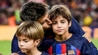 ¡Pero cálmate! Pillan a Piqué regañando a sus hijos (+Video)