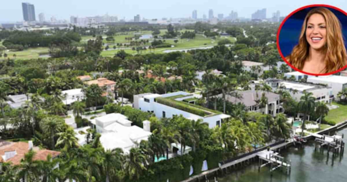 Así es la elegante mansión donde vive Shakira en Miami (+Fotos)