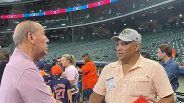 MLB: Urbano Lugo visita el estadio de los Astros de Houston MLB: Urbano Lugo visita el estadio de los Astros de Houston