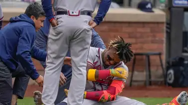 MLB: Ronald Acuña Jr. enciende las alarmas en los Bravos y sale del juego (+VIDEO) MLB: Ronald Acuña Jr. enciende las alarmas en los Bravos y sale del juego (+VIDEO)