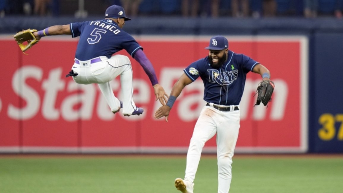 Rays alcanzan segunda mejor racha de MLB
