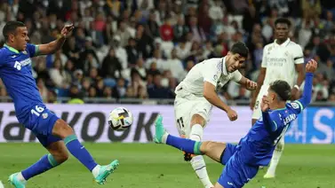 Balazo de Marco Asensio le da el triunfo al Real Madrid en el derbi Balazo de Marco Asensio le da el triunfo al Real Madrid en el derbi