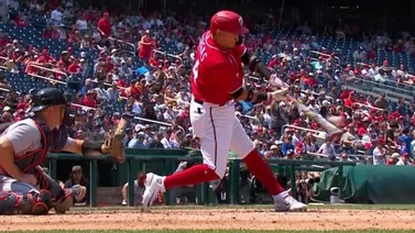 MLB: Ildemaro Vargas saca la casta para ganarse una oportunidad con Washington