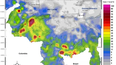 Este jueves 25 de mayo INAMEH reporta lluvias con posibles descargas eléctricas