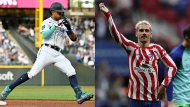 El intercambio de regalos entre Antoine Griezmann y Julio Rodríguez (+ Fotos)