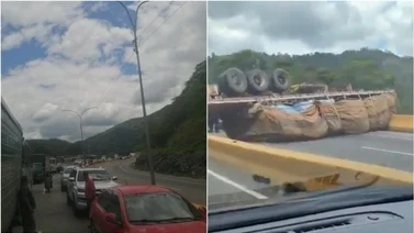 Volcamiento en la Autopista Regional del Centro genera restricción del tránsito