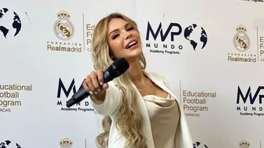 Ella es Ange Unda, la animadora venezolana que le dio la bienvenida al Real Madrid