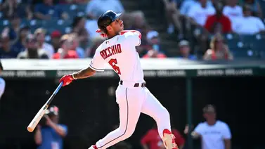 MLB: Así Brayan Rocchio pega su primer cuadrangular de la temporada MLB: Así Brayan Rocchio pega su primer cuadrangular de la temporada