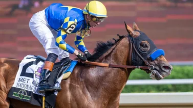 Baffert revela sus planes para National Treasure luego de ganar la Met Mile
