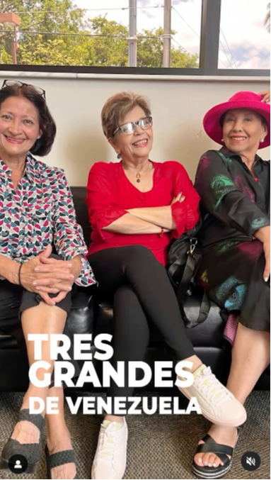¡Tres grandes de Venezuela! El emotivo reencuentro de las cantantes Tania, Mirtha Pérez y Neyda Perdomo 