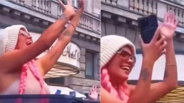 Video | ¡Insólito! Karol G le robó el celular a un fanático en Alemania 