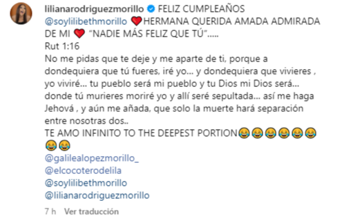 Lilibeth, hija de Lila Morillo y José Luis Rodríguez "El Puma" esta de cumpleaños y así lo celebra (+Mensajes)