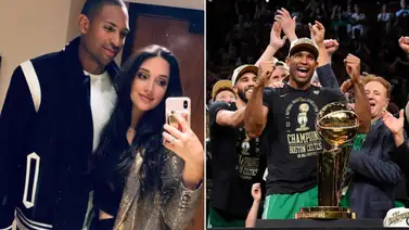 Amelia Vega, Miss Universo 2003 celebra el triunfo de su esposo AI Horford con los Boston Celtics Amelia Vega, Miss Universo 2003 celebra el triunfo de su esposo AI Horford con los Boston Celtics