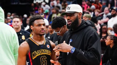 NBA: ¡Jugará con su padre! Los Angeles Lakers seleccionó a Bronny James en el Draft 