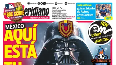 Portada de Meridiano por el triunfo de La Vinotinto sigue haciendo estragos en todo el mundo (+Video) Portada de Meridiano por el triunfo de La Vinotinto sigue haciendo estragos en todo el mundo (+Video)