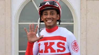 Edgard Zayas imparable la tarde de este domingo en el óvalo de Gulfstream Park