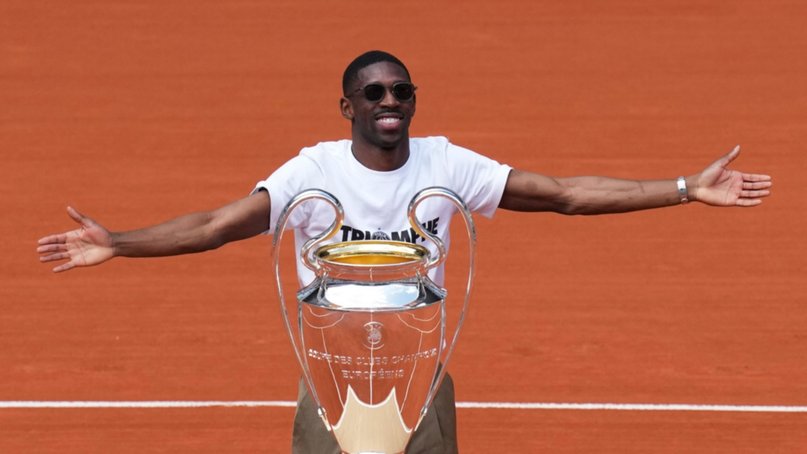 Roland Garros recibe a Ousmane Dembélé con la Champions League del PSG