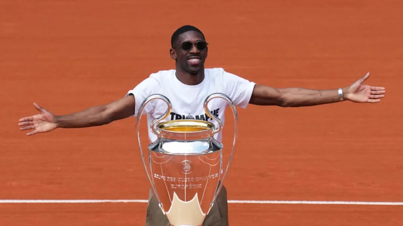 Roland Garros recibe a Ousmane Dembélé con la Champions League del PSG