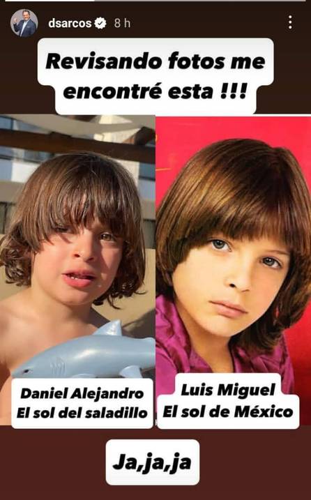 Daniel Sarcos presume el gran parecido de su hijo con Luis Miguel 