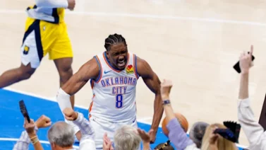 Finales NBA: Jalen Williams encesta enorme triplazo y baja los ánimos de los Pacers (+Video)