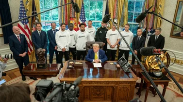 Con la Juventus de fondo Trump habla sobre el conflicto Israel-Irán (+Foto)