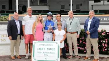 Esto dijo Corey Lanerie al convertirse en el segundo jinete mayor ganador de carreras en Churchill Downs Esto dijo Corey Lanerie al convertirse en el segundo jinete mayor ganador de carreras en Churchill Downs