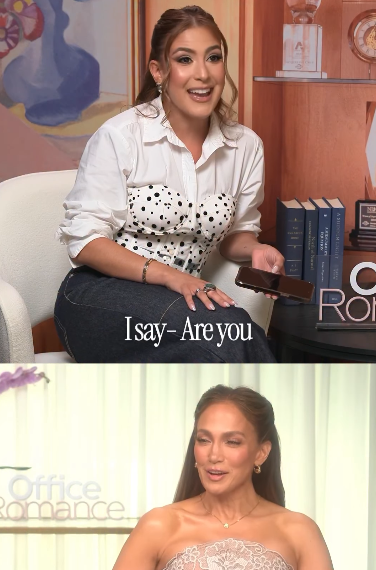 Presentadora venezolana vive momento de complicidad con Jennifer López